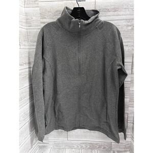 VESI Contemporary Alum Organic Cotton Full Zip Jacket Gray Size Large NWT